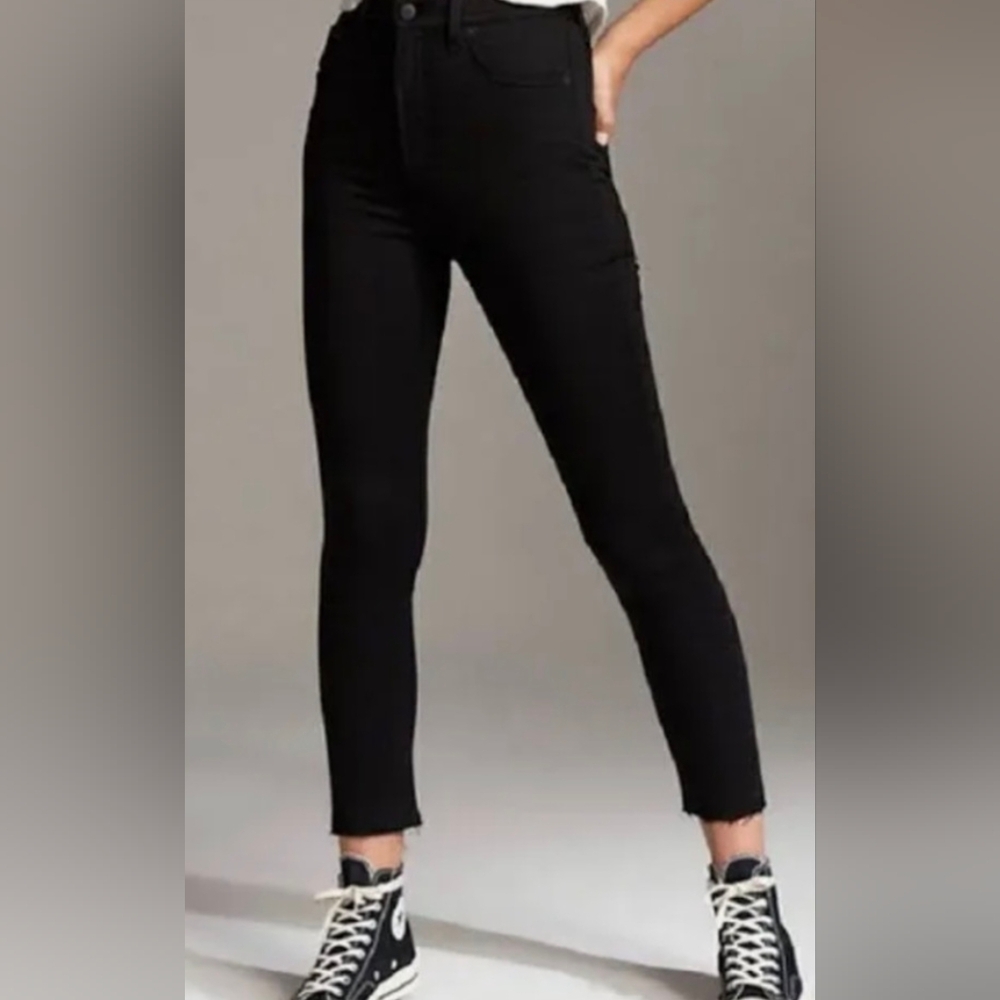 Denim Forum Black High-Rise Skinny Jeans